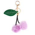 thumbnail image 2 of Colgantes Cereza Peluda Artificial para Decoración del Coche/Puerta/Teléfono/Bolsa Juguetes para Niños Púrpura Yotijar Juguetes rellenos de peluche de piel sintética, 2 of 10