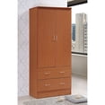 thumbnail image 2 of Victorian Style 2 Door Wardrobe with 2 Drawers - Cherry Wood Finish, 2 of 5