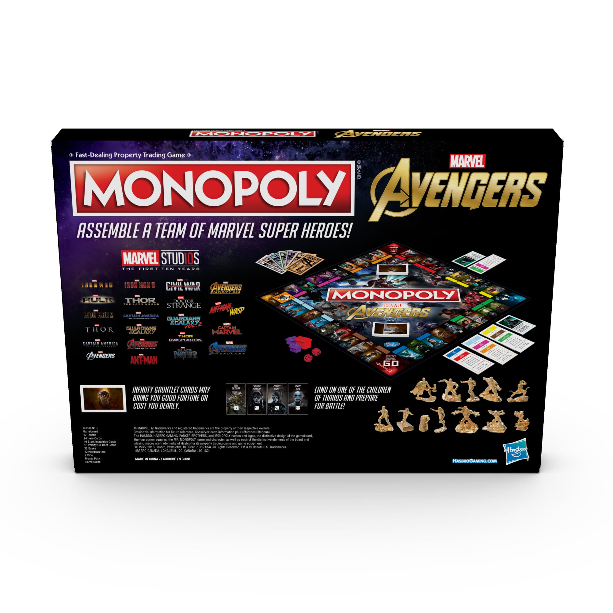 Hasbro Gaming Monopoly Avengers Board Game 