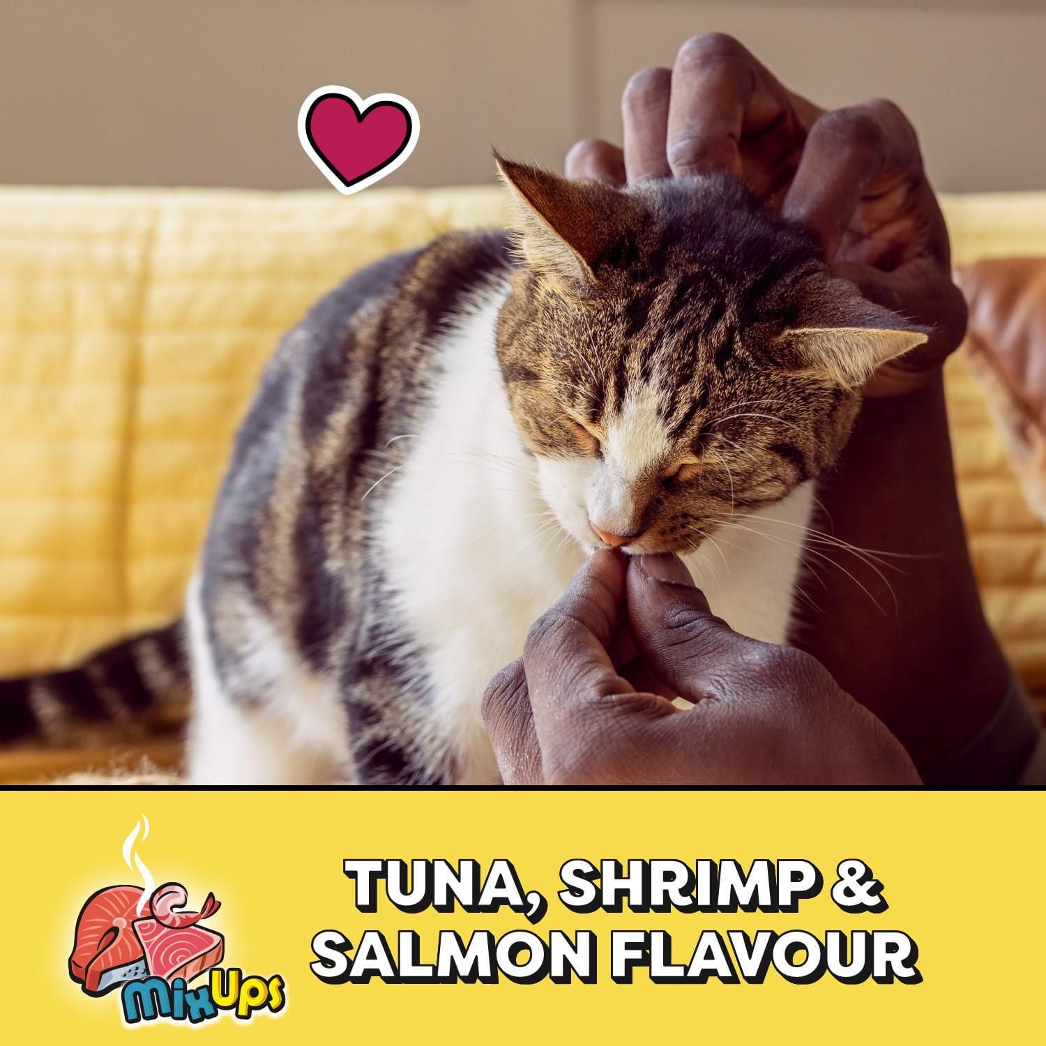 Temptations MixUps Tuna, Shrimp & Salmon Flavour Soft & Crunchy Adult Cat Treats, 180g - 850g