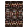 thumbnail image 1 of Safavieh Amsterdam Collection AMS108P Marocain Boho Anti-Décoloration Tapis de Salon Résistant aux Taches, 3' x 5', Noir / Multi, 1 of 5