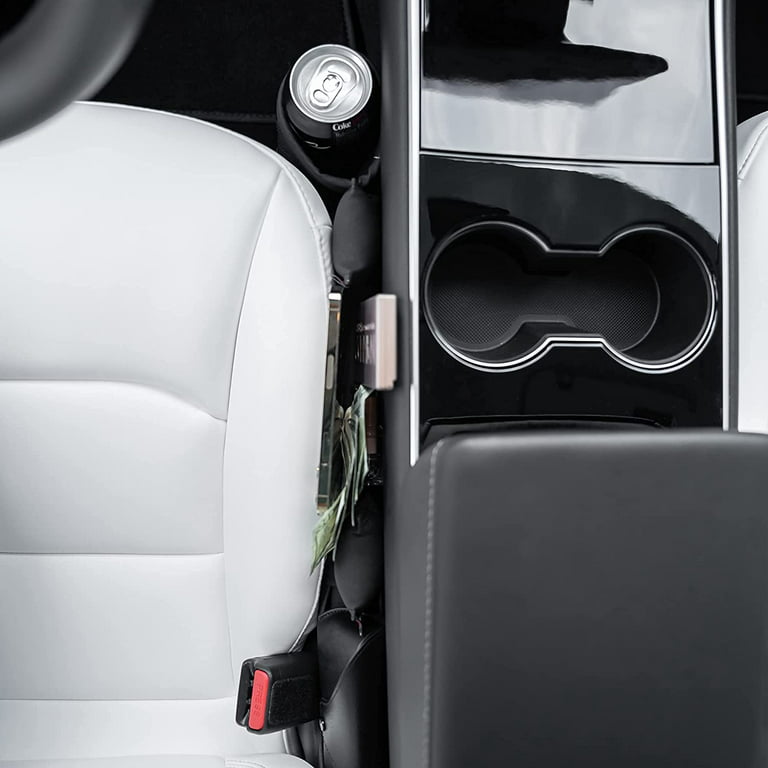 2pcs Car Seat Gap Filler Storage Box Organizer, Seat Side Pocket &  Leak-proof Design, Black