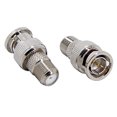 thumbnail image 1 of Conector F a BNC, paquete de 2 adaptadores RFAdapter BNC macho a conec, 1 of 2