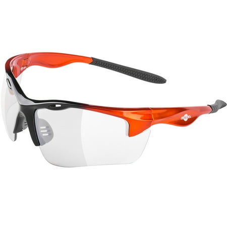 

ToolFreak Rebel Safety Glasses Indoor Outdoor Mirror Lens Impact and U6 UV Rated to ANSI z87.1 with Case Cloth Pouch and Neck Cord