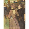 thumbnail image 3 of Toulouse-Lautrec, Henri de 19x24 Black Modern Framed Museum Art Print Titled - La Goulue and Her Sister, 3 of 5