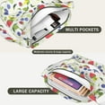 thumbnail image 3 of Crossbody Bag for Women Canvas Shoulder Bag Strawberry Fruit Crossbody Handbag Casual Tote for Water Bottle Keys, 3 of 5