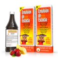 thumbnail image 1 of Emulsión de aceite de hígado de bacalao EMULSION DE ESCOCIA Fresa y plátano, 1 of 5