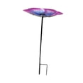 thumbnail image 4 of Baño para pájaros, comedero para pájaros, fácil de limpiar, recarga, regalos, decoración de jardín, base estable para Púrpura, 4 of 8