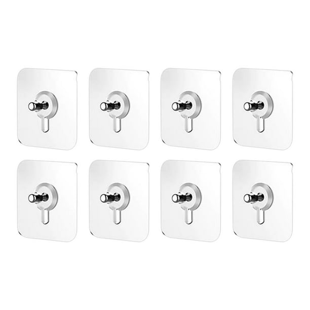 Ganchos adhesivos para taladro, resistentes, sin clavos, para colgar cuadros, toallas, abrigos, llaves y bolsos (hasta 5 kg) | Compatibles con metal, azulejos, vidrio y madera | Organizador
