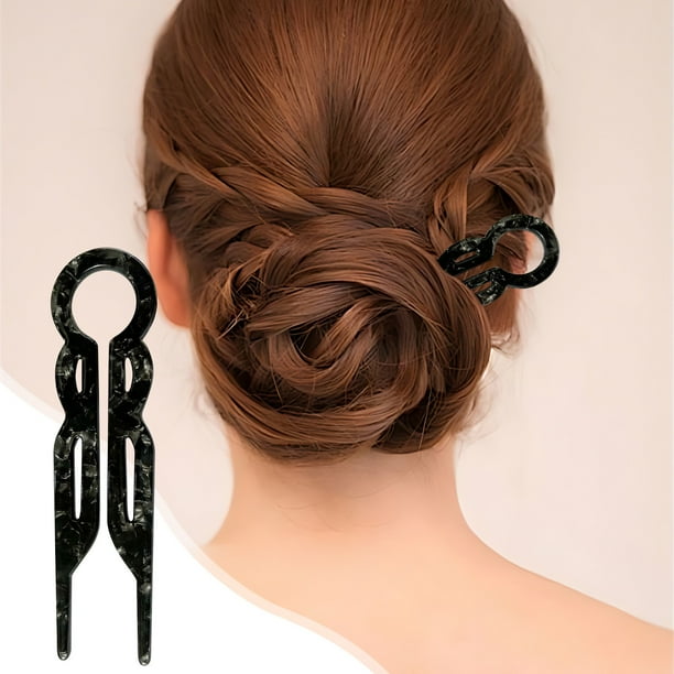 Horquilla universal para el pelo de pez pequeño, para uso diario, para mujer, con forma de albóndiga, artefacto para el pelo de forma pequeña, con sentido avanzado, multifuncional, cortadora de pelo d