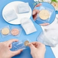 thumbnail image 3 of PH 100pcs 2 Styles Single Pocket Coin Sleeves 2 inch Coin Flips Plastic Coin Holder Coin Collection Supply Coin Protector Clear Bags Small Coin Pouch for Coins Jewelry Earring Storage for DIY, 3 of 7