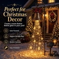 thumbnail image 7 of Christmas Bell Cascade Solar Garden Stake Light, Warm White Outdoor Solar Yard Light for Lawn Pathway Front Yard Christmas Holiday Decor, 7 of 7