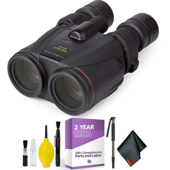 Canon 10x42 L is WP Image Stabilized Binocular   Cleaning Kit   2 Year Extended Warranty