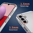 thumbnail image 5 of CoverON For Samsung Galaxy A14 5G Case, Hybrid Slim fit Hard Back TPU Rim Phone Rigid Cover, Clear with Chrome Buttons, 5 of 8