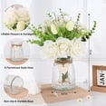 thumbnail image 4 of Fake Flowers in Vase, Pink Real Touch Roses Artificial Flowers with Vase, Faux Flowers in Vase, Flower Arrangement for Home, Bathroom, Office Decor, Dining Table Centerpiece, 4 of 5