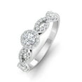 thumbnail image 2 of Certified 1/2 Carat TW Diamond Infinity Engagement Ring in 10k White Gold (G-H, I1), 2 of 5