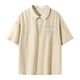 thumbnail image 1 of pstuiky camisetas de hombre, Camiseta informal de verano para hombre, de color liso, de manga corta y solapa camisas casuales para hombre xl, 1 of 8