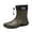 1Green, variant on Mens Rain Boots Women High Top Waterproof Slip Resistant Mud Shoes Booties for Outdoor Work Fishing Gardening Brown Size 10