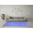 thumbnail image 3 of Ahgly Company Indoor Square Persian Blue Traditional Area Rugs, 5' Square, 3 of 4