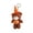 B Brown, variant on Halloween Plush Keychain, Black Wizard Costume Brown Bear Stuffed Doll, 5.9 Inch Single Pack Backpack Hanging Ornament, Holiday Party Decorations Cute Gift for Kids Halloween Themed Collection