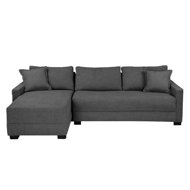 Love Chaise Esquinera Izquierdo Dicasa Smoky Petit 3 Plazas Gris para Sala