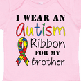 thumbnail image 4 of Inktastic I Wear an Autism Ribbon for My Brother Boys or Girls Baby Bodysuit, 4 of 5