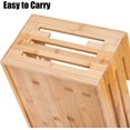 thumbnail image 3 of Youeon Set of 3 Bamboo Nesting Crates with Handles, 14.6/12/9.5 Inch Bamboo Crates for Storage and Rustic Decor, Decorative Storage Crate Box for Kitchen, Pantry, Office, 3 of 7