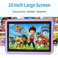 thumbnail image 2 of Easyonlife Kids Tablet 10 Inch 64GB Android 14 Tablet for Kids Ages 3-12 with WiFi, Google Kids Space Parental Control APP Children Tablets with Case Purple, 2 of 7