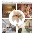 thumbnail image 4 of Ostrich Feather Table Lamp, 30PCS Feathers 3 Color Dimming Cordless USB Rechargeable Touch Control Desk Night Light, Modern Decorative Bedside Lamp Bulb Included For Bedroom Living, 4 of 8