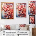 thumbnail image 4 of Designart "Pink Cherry Tree Blossoms in Summer II" Landscapes Framed Wall Art - Traditional Blue Tree Cherry Blossom Living Room Framed Canvas Art, 4 of 6