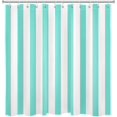 thumbnail image 4 of Teal and White Striped Fabric Shower Curtain for Bathroom with 12 Hooks, Vertical Stripe Geometric Shower Curtains for Bathroom, Modern Farmhouse Geometric Bathroom Shower Curtains, 72x72 Inch, 4 of 6