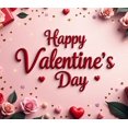 thumbnail image 4 of Valentine's Day Party Decoration Backdrop with Red Roses and Gift Box Background Hearts Banner Holiday Event Background Photo Props Romance, 4 of 4