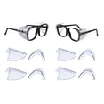 thumbnail image 2 of 4 Pairs Eye Glasses Side Shields Slip on Clear Side Shield for Safety Glasses, 2 of 6