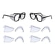 thumbnail image 3 of 4 Pares de Protectores Laterales para Anteojos, Protectores Laterales Transparentes para Anteojos de Seguridad, 3 of 7