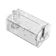 thumbnail image 2 of Dispensador de pañuelos de papel, caja de almacenamiento de pañuelos de papel moderna para montar en la pared, para escritorio, baño, sala de estar, claro, 2 of 8