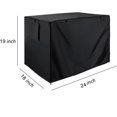 thumbnail image 4 of 24 Inch Dog Crate Cover, Black Kennel Cover for Pet Privacy and Comfort, 4 of 6