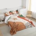 thumbnail image 3 of Homewish Botanical Flowers Leaves 2pcs Bedding Comforter Set For Children Teens Adults,Abstract Minimalist Stripes Twin Comforter Sets,Vintage Aesthetic Breathable Bedding Set, 3 of 8