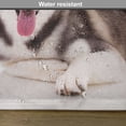 thumbnail image 6 of Ambesonne Alaskan Malamute Place Mats Set of 4, Funny Siberian, Standard Size, Brown Cream White, 6 of 6