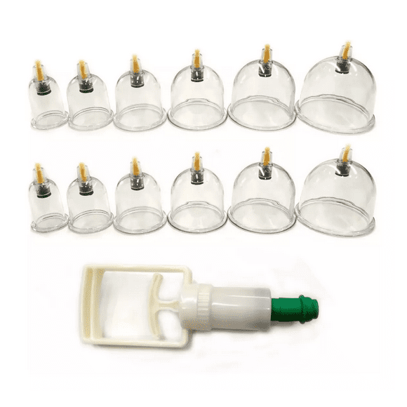 Kit 12 Ventosas Malubero Relajacion Adelgazamiento Terapeuticas