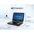 thumbnail image 3 of Reproductor de DVD portátil Emerson EPD-1050 de 10 pulgadas con TV ATSC, 3 of 9