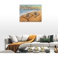 thumbnail image 5 of Sea Turtle Bathroom Decor Wall Art Beach Sea Turtle Pictures Wall Decor Ocean Wave Coastal Sunset Canvas Painting Prints Modern Artwork Home Decoration for Bathroom Bedroom Living Room 16"x12", 5 of 6