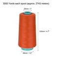thumbnail image 2 of Unique Bargains 3000 Yards 40S/2 All-Purpose Polyester Sewing Thread (Orange), 2 of 5