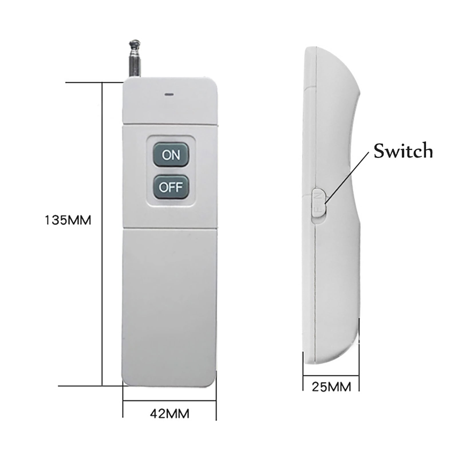 Secure Learning Code Remote Switch for Electric Water Heaters, Fans 30A Max Load