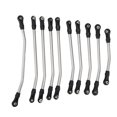 thumbnail image 2 of Gupbes RC Car Lever, Plastic + Titanium Alloy RC Car Steering Pull Rod, Steering Rod Accessory 10pcs Curved For RC Car RC Model Car, 2 of 8