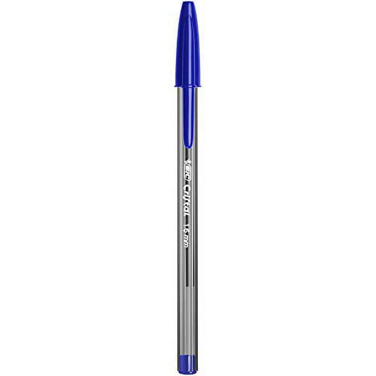 BIC MSBP241-Blu Cristal Xtra Bold Ballpoint Pen, Bold Point (1.6mm), Blue,  24-Count