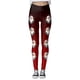 thumbnail image 3 of MKLEKYY Leggings de yoga para mujer, leggings para entrenamiento, leggings con estampado navideño, pantalones con bloques de color, leggings suaves y elásticos. 485, 3 of 4