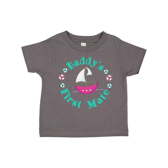 Inktastic Daddys First Mate (girl) Girls Toddler T-Shirt