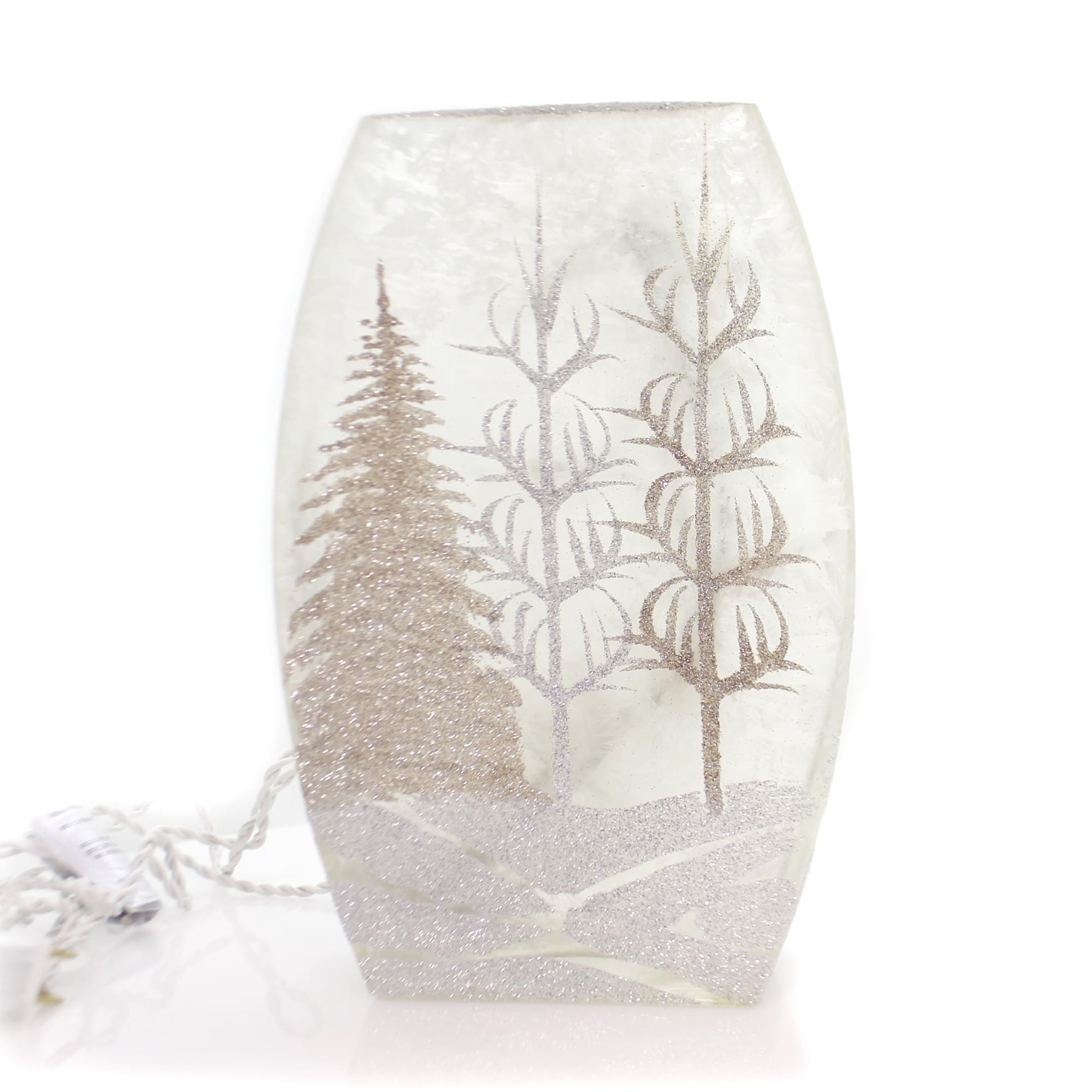 Family feud asked for the top 4 answers to the question, "where do Stony Creek TREES LIGHTED GLASS VASE Glass Winter Christmas - Walmart