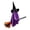 C, variant on Halloween Hanging Witch Decoration with Tulle Flying Broomstick, White Ghost Prop for , , and Indoor Holiday Party Wall Decor, 1Pack B