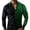 Green, variant on Shirts for Men Long Sleeve Button Front Leopard Print Slim Fit Shirt, Trendy Color Block Casual Shirt for Party Night Club Street Wear Coffee 3XL